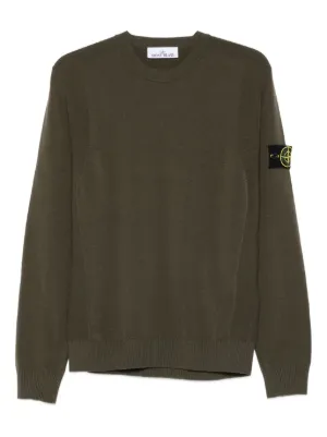 Stone Island ロゴ クルーネック スウェットシャツ | ブルー | FARFETCH JP