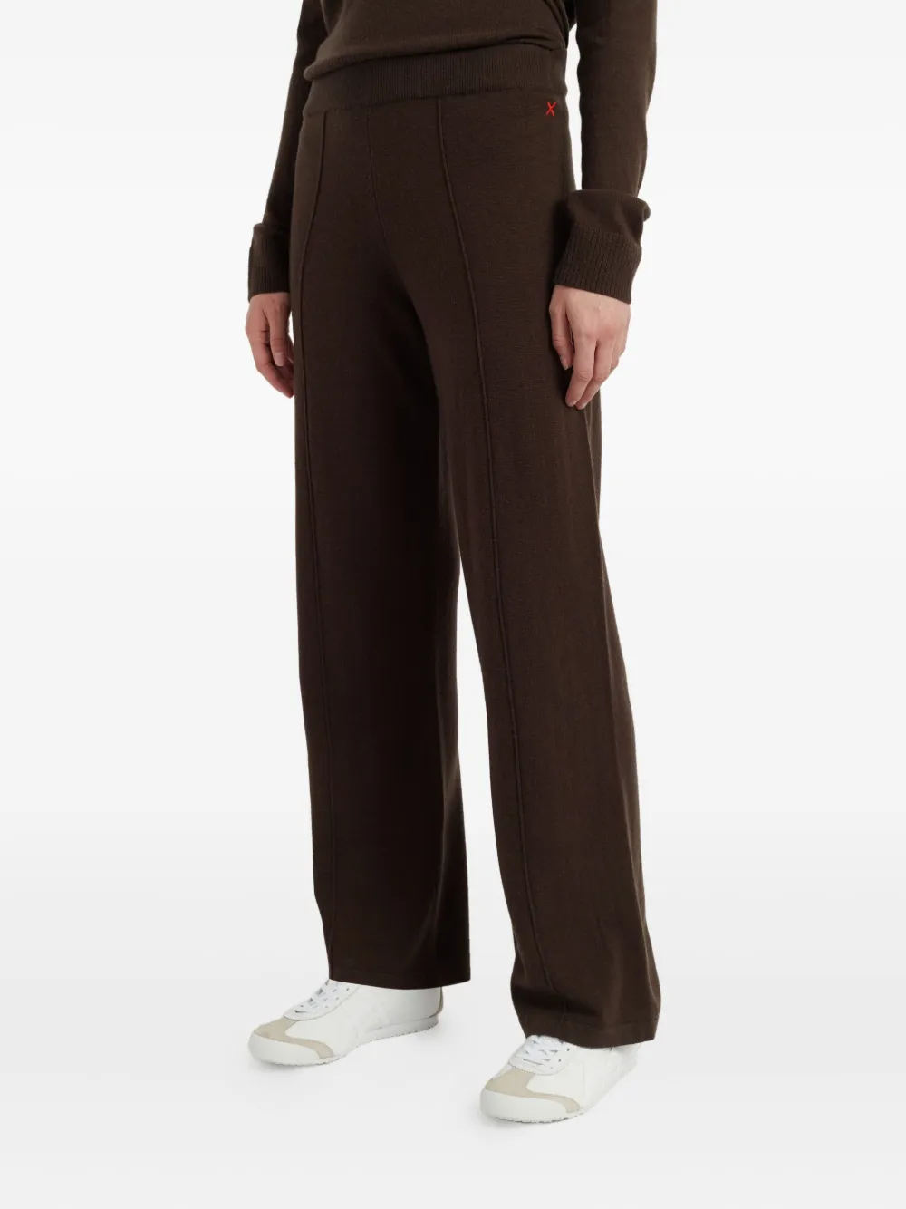 Chinti & Parker Wool Blend Wide-leg Trousers In Brown