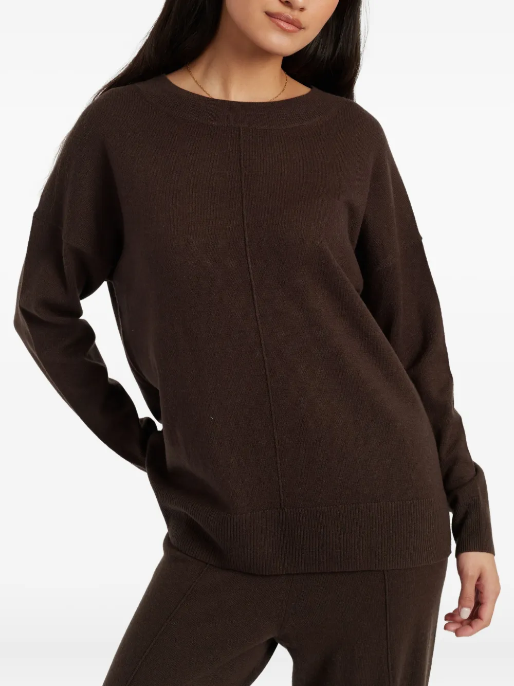 Chinti & Parker Round-neck Sweater In Brown