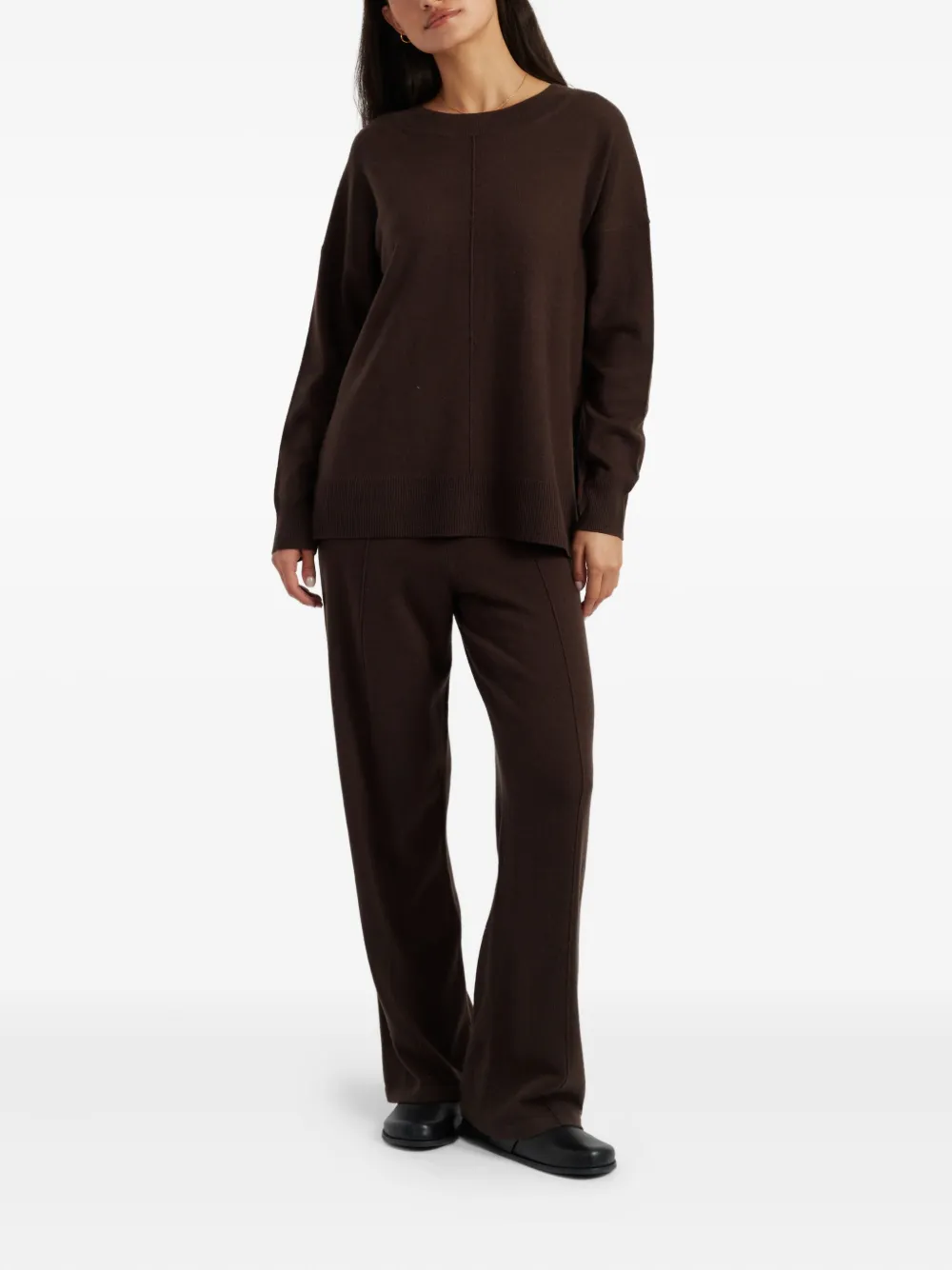 Chinti & Parker Round-neck Sweater In Brown