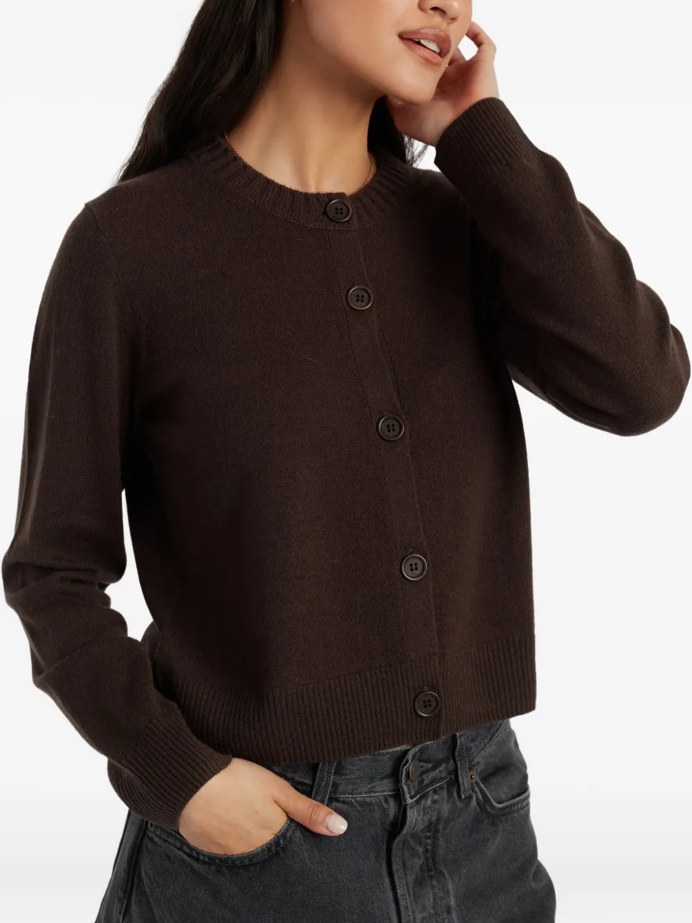 Chinti & Parker Cropped vest Bruin