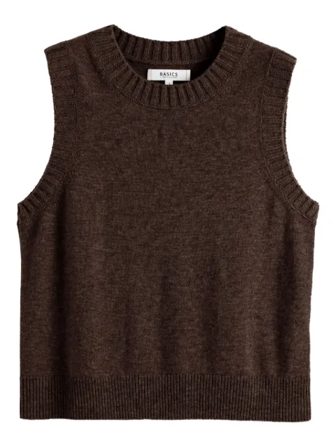 Chinti & Parker wool blend sleeveless knitted vest