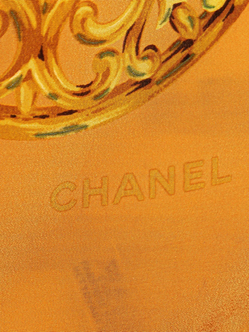 CHANEL Pre-Owned 20th Century Gripoix Buttons Silk Scarf scarves | Image 2