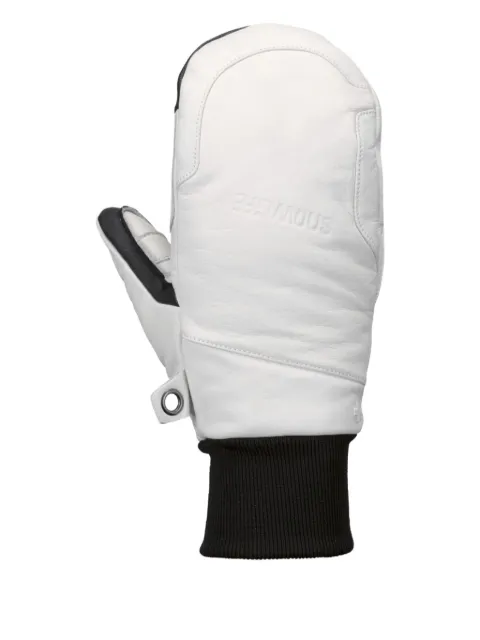 SNOWLIFE SMitten leather panelled mittens
