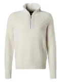 BOSS ribbed high-neck half-zip sweater - Neutrals