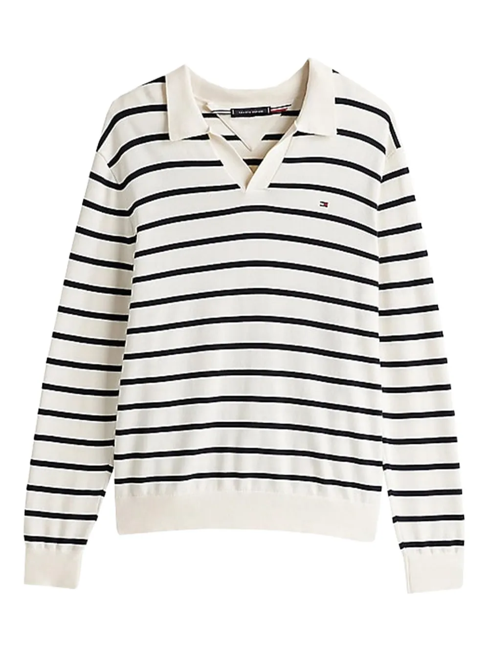 Tommy Hilfiger ストライプ ロングTシャツ - ニュートラル Tommy Hilfiger ストライプ ロングTシャツ - ニュートラル