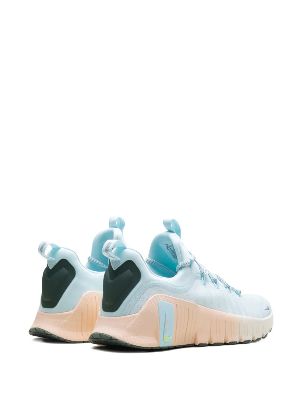 Nike Free Metcon 6 Premium "Glacier Blue Washed Coral Vintage Green Metallic Silver" sneakers