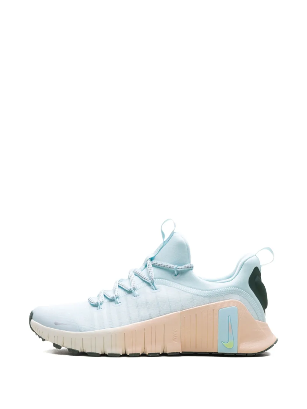Nike Free Metcon 6 Premium "Glacier Blue Washed Coral Vintage Green Metallic Silver" sneakers