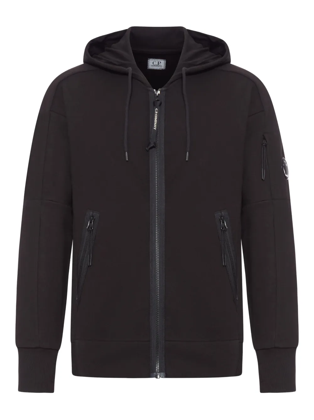 C.P. Company Hoodie met rits Zwart