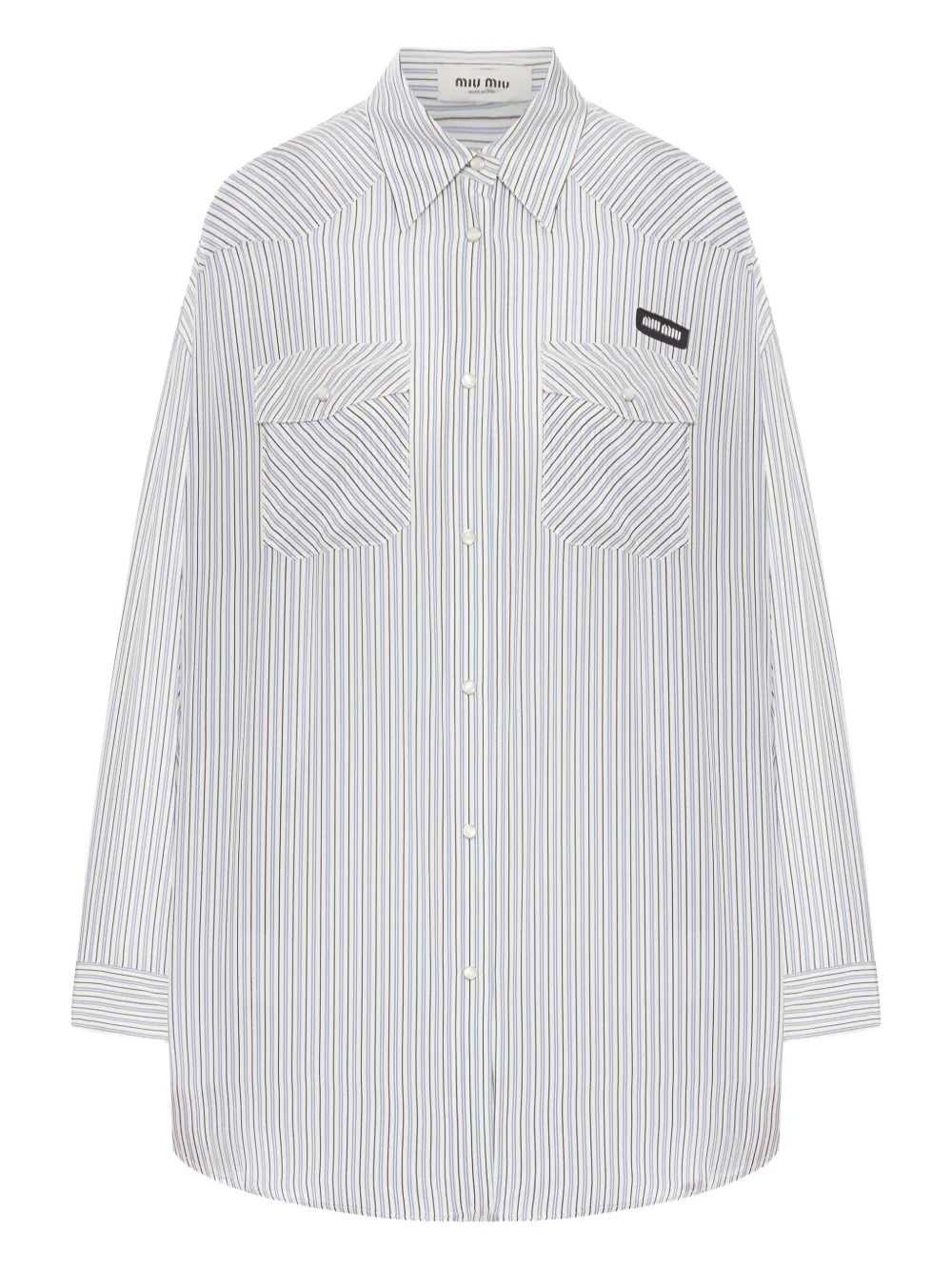 Miu Gestreept blouse Wit