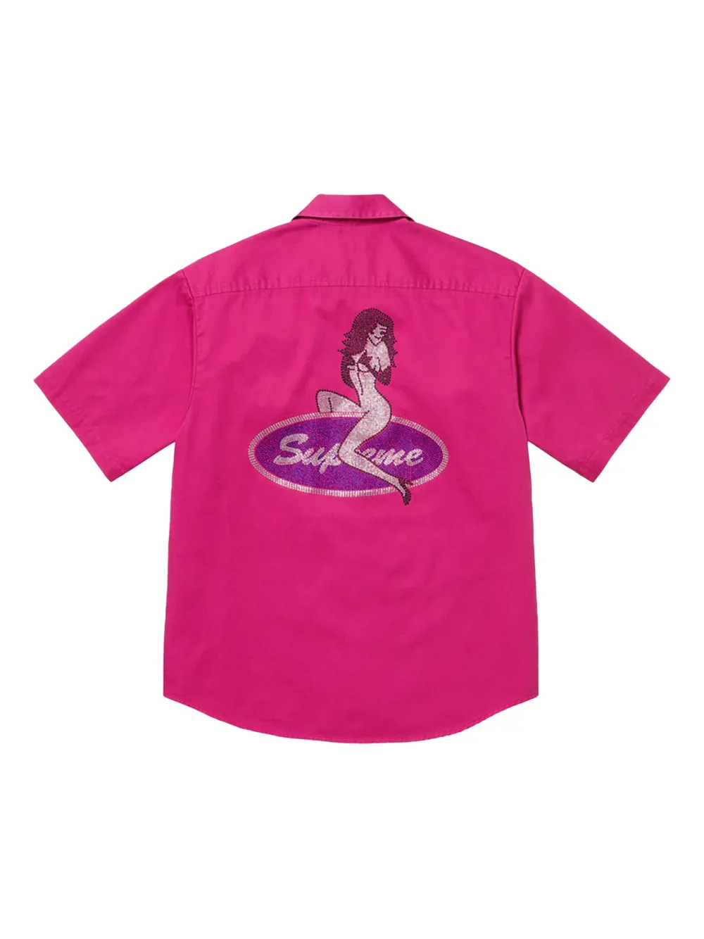 Supreme Pin Up "SS25-Fuchsia" Hemd mit Strass | Image 2