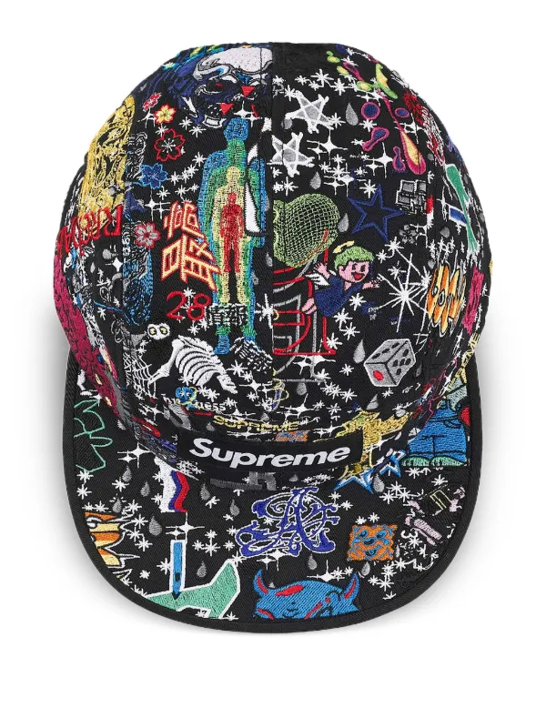Buy Supreme Aoi Embroidered Camp Cap 'Black' - SS25H122