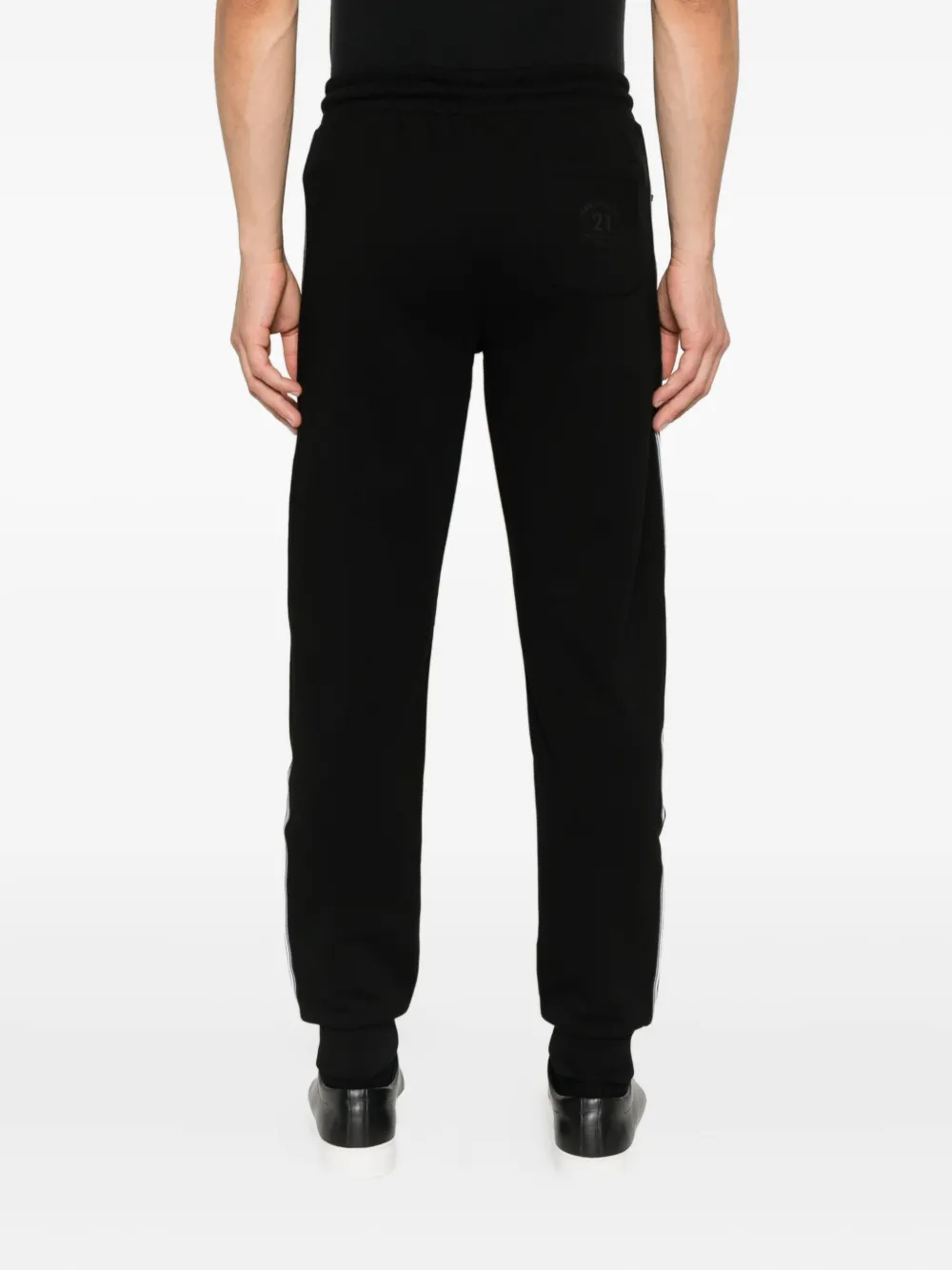 Karl Lagerfeld Trainingsbroek met streep-detail Zwart