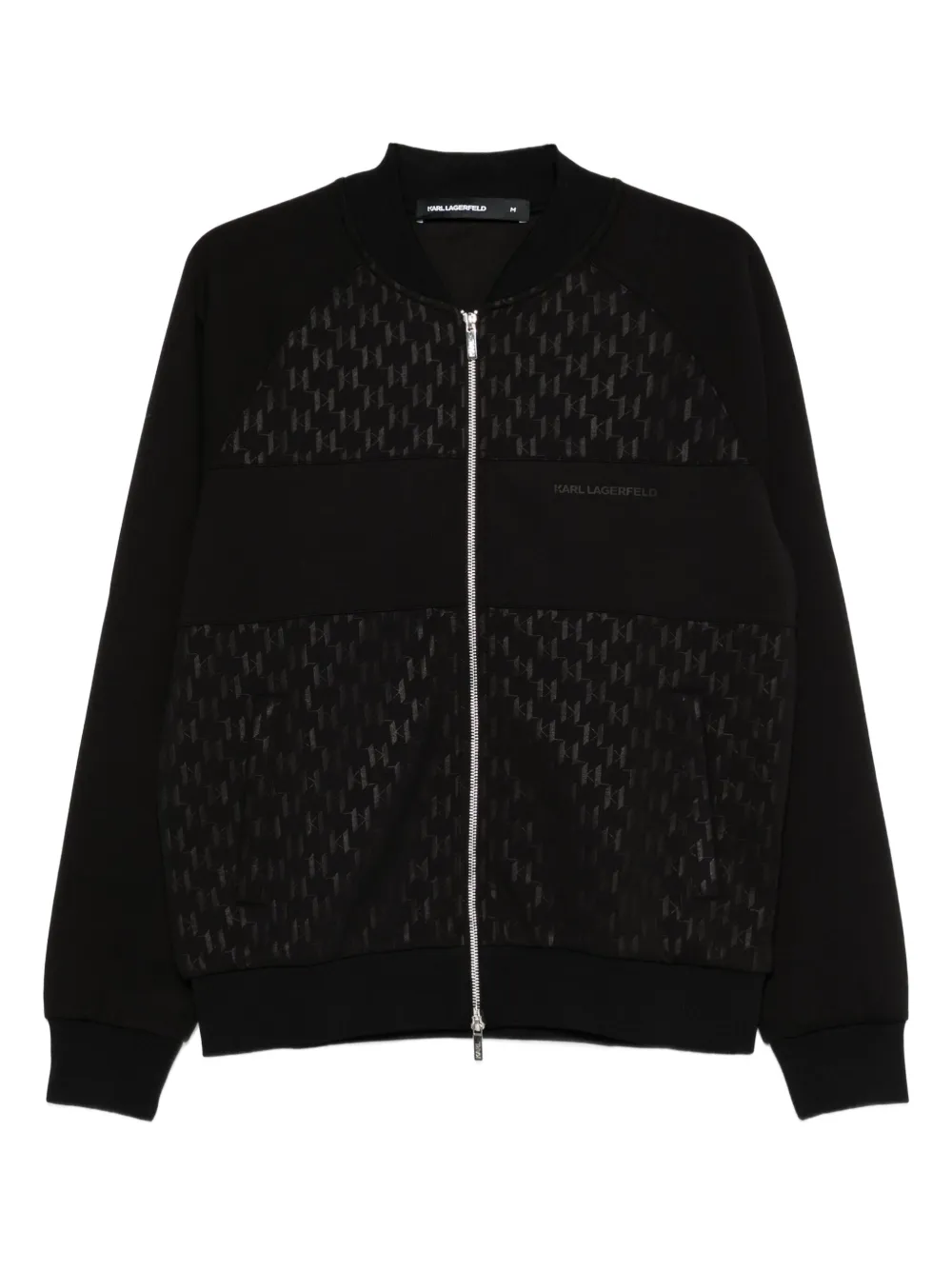 Karl Lagerfeld Sweater met monogram-print Zwart