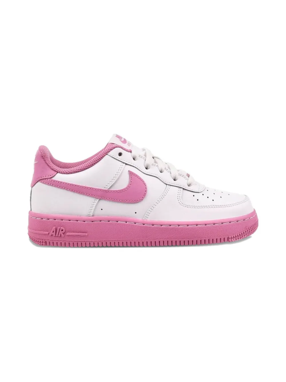 Nike Kids Air Force 1 "White/Magic Flamingo" sneakers - Bianco