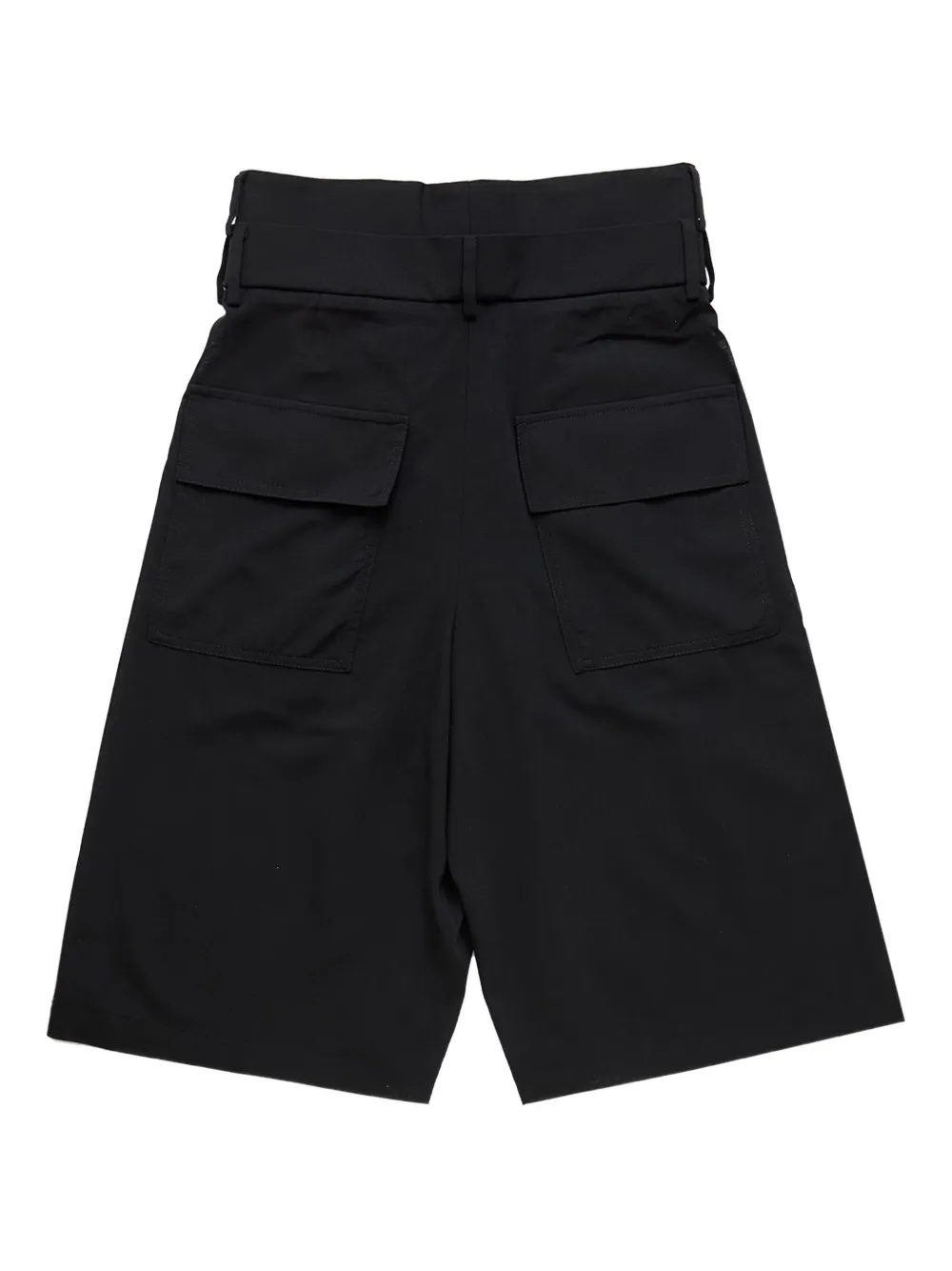 Namacheko Geplooide shorts met dubbele taille Zwart