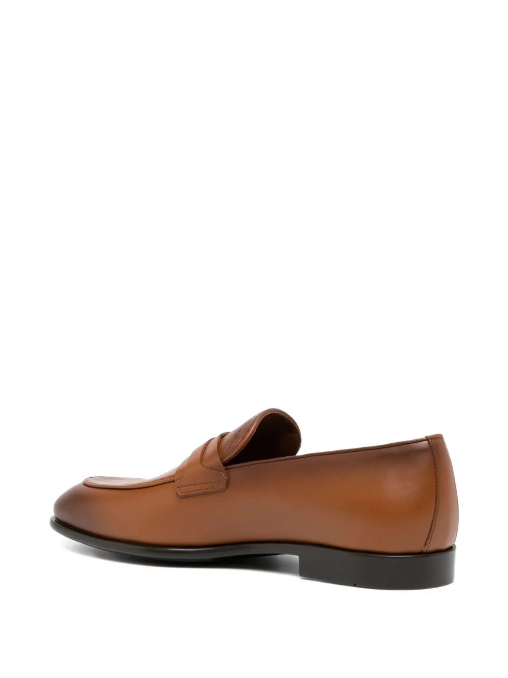 Ferragamo logo-buckle leather loafers Brown
