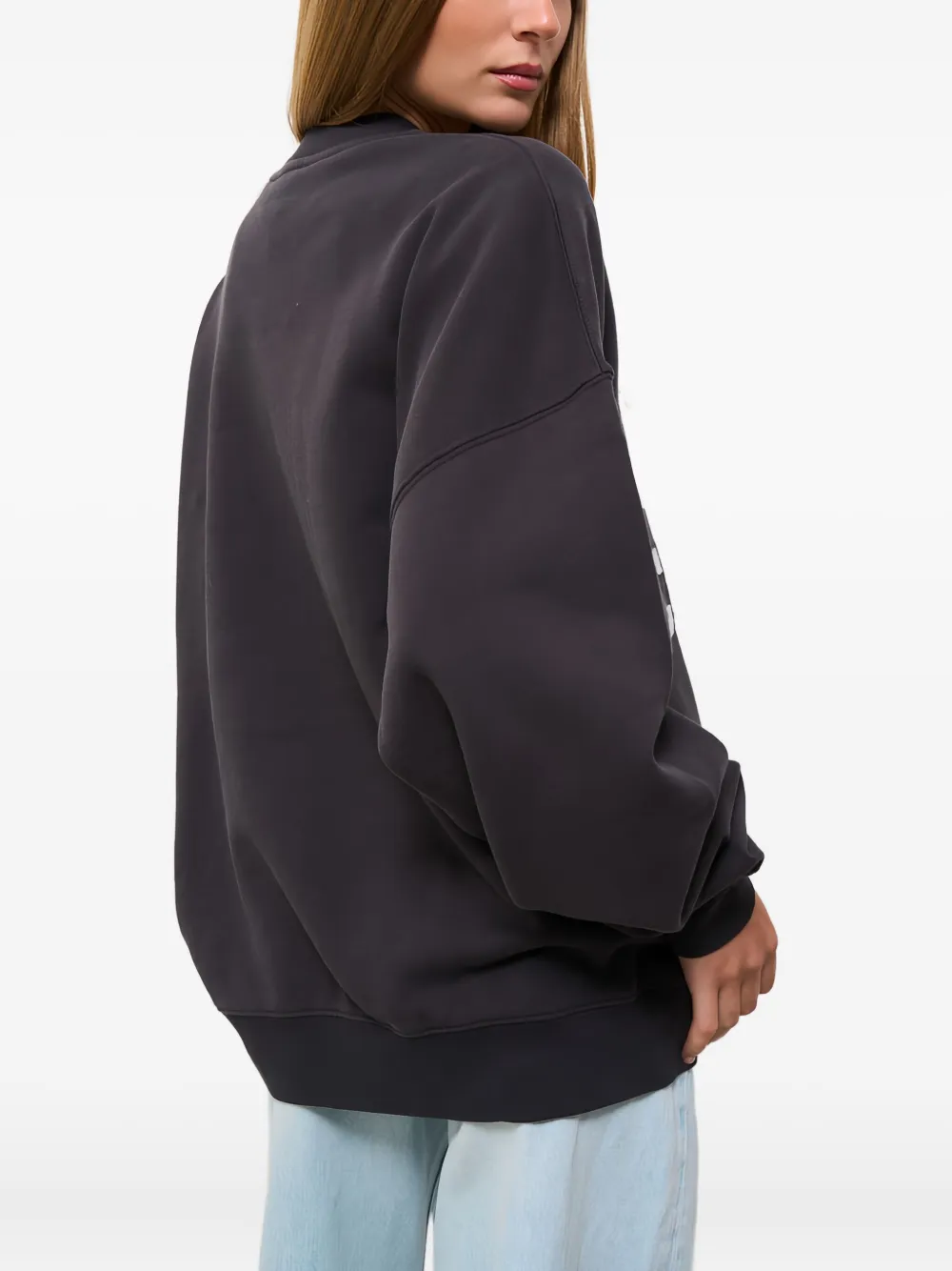 ANINE BING California crew-neck sweatshirt Zwart