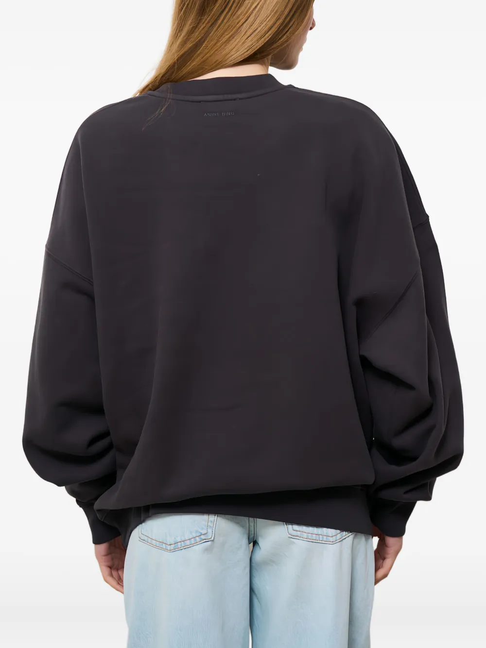 ANINE BING California crew-neck sweatshirt Zwart