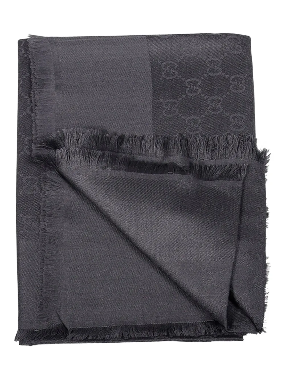 Gucci monogram scarf Grijs
