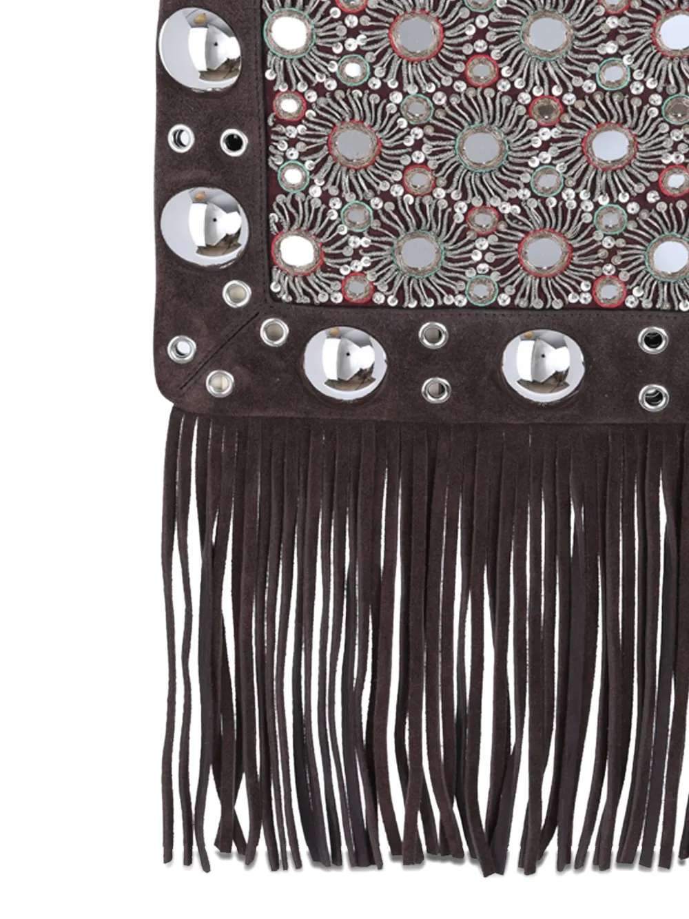 Valentino Garavani fringe-detailing shoulder bag Bruin