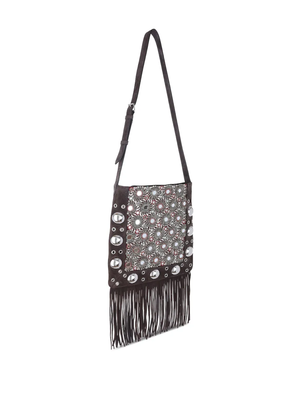 Valentino Garavani fringe-detailing shoulder bag Bruin