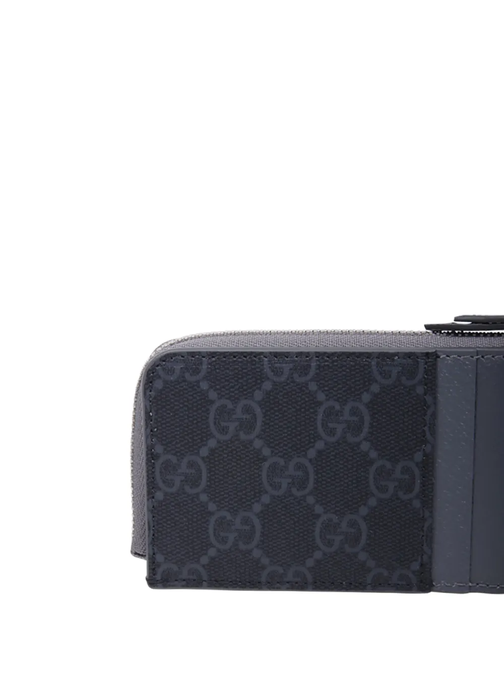 Gucci Pasjeshouder met GG-monogram en rits Zwart