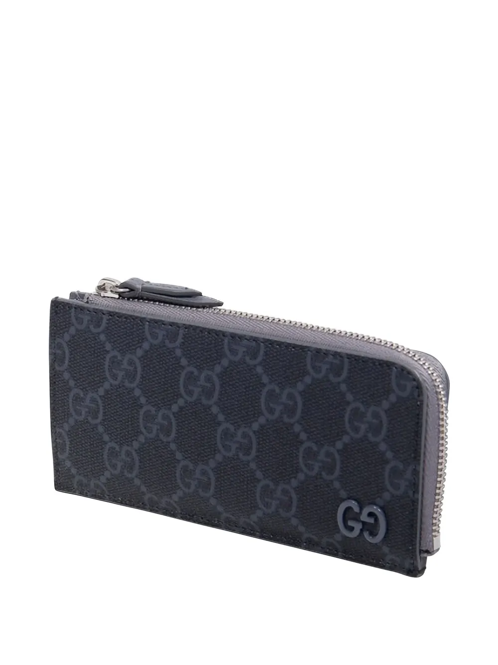 Gucci Pasjeshouder met GG-monogram en rits Zwart