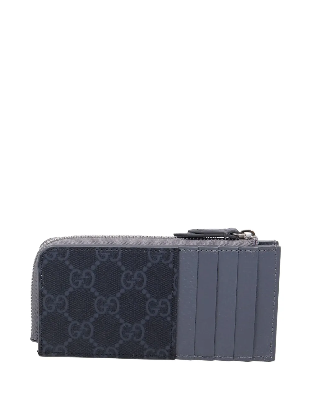 Gucci Pasjeshouder met GG-monogram en rits Zwart