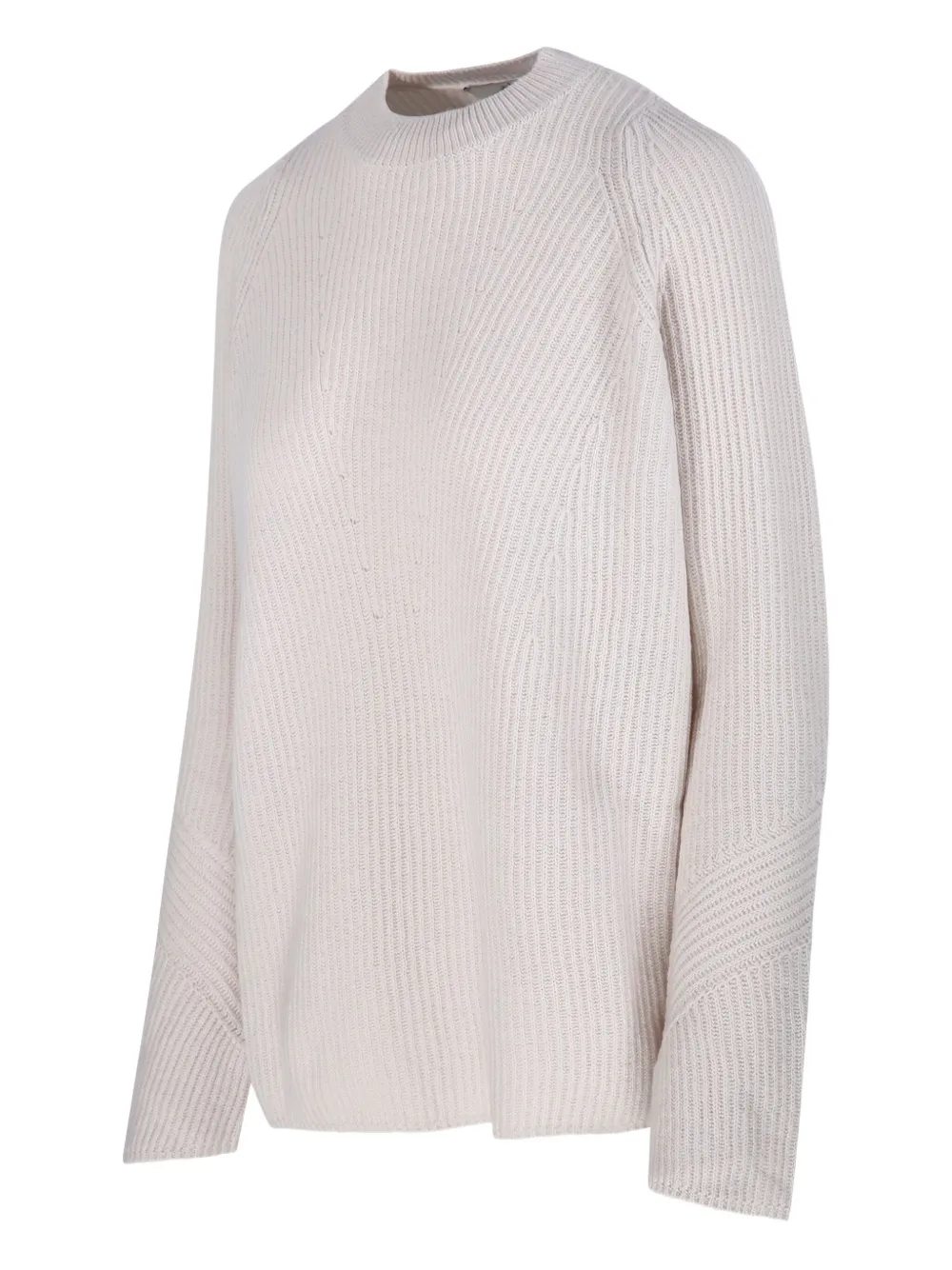 's Max Mara Ribbed-knit Raglan-sleeve Sweater In White