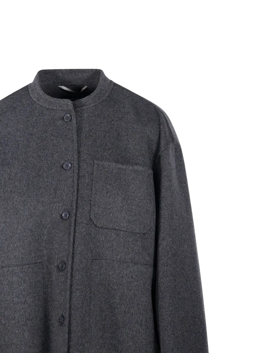 'S Max Mara Shirtjack met opgestikte zak en knopen Grijs