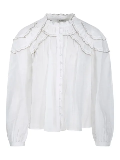 MARANT ÉTOILE Christa ruffled high-neck blouse