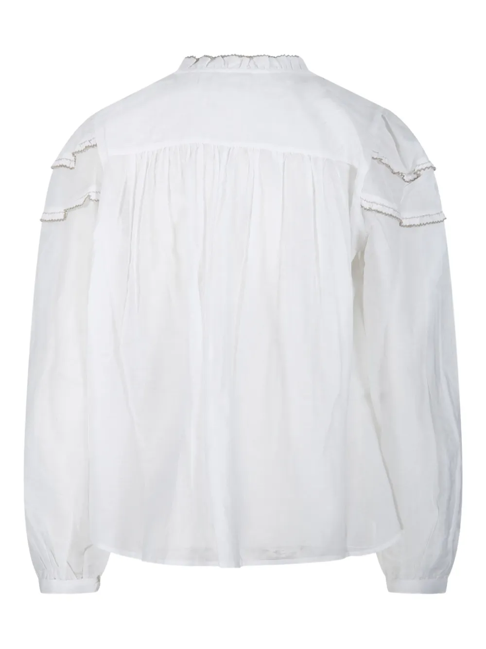 MARANT ÉTOILE Christa ruffled high-neck blouse | Blouses | Image 2