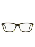 Gucci Eyewear rectangular-frame logo-detail glasses - Brown