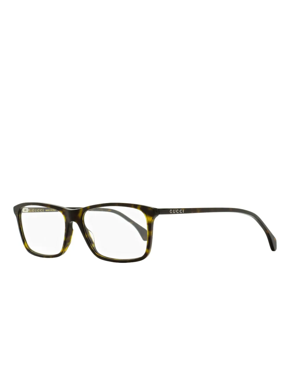 Gucci Eyewear rectangular-frame logo-detail glasses Bruin