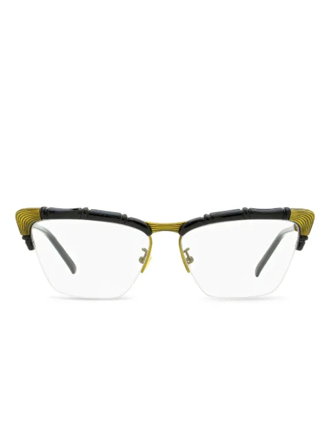 Gucci Eyewear bamboo-detail cat-eye glasses