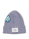 Marc Jacobs The Joy flower-embellished beanie hat - Grey