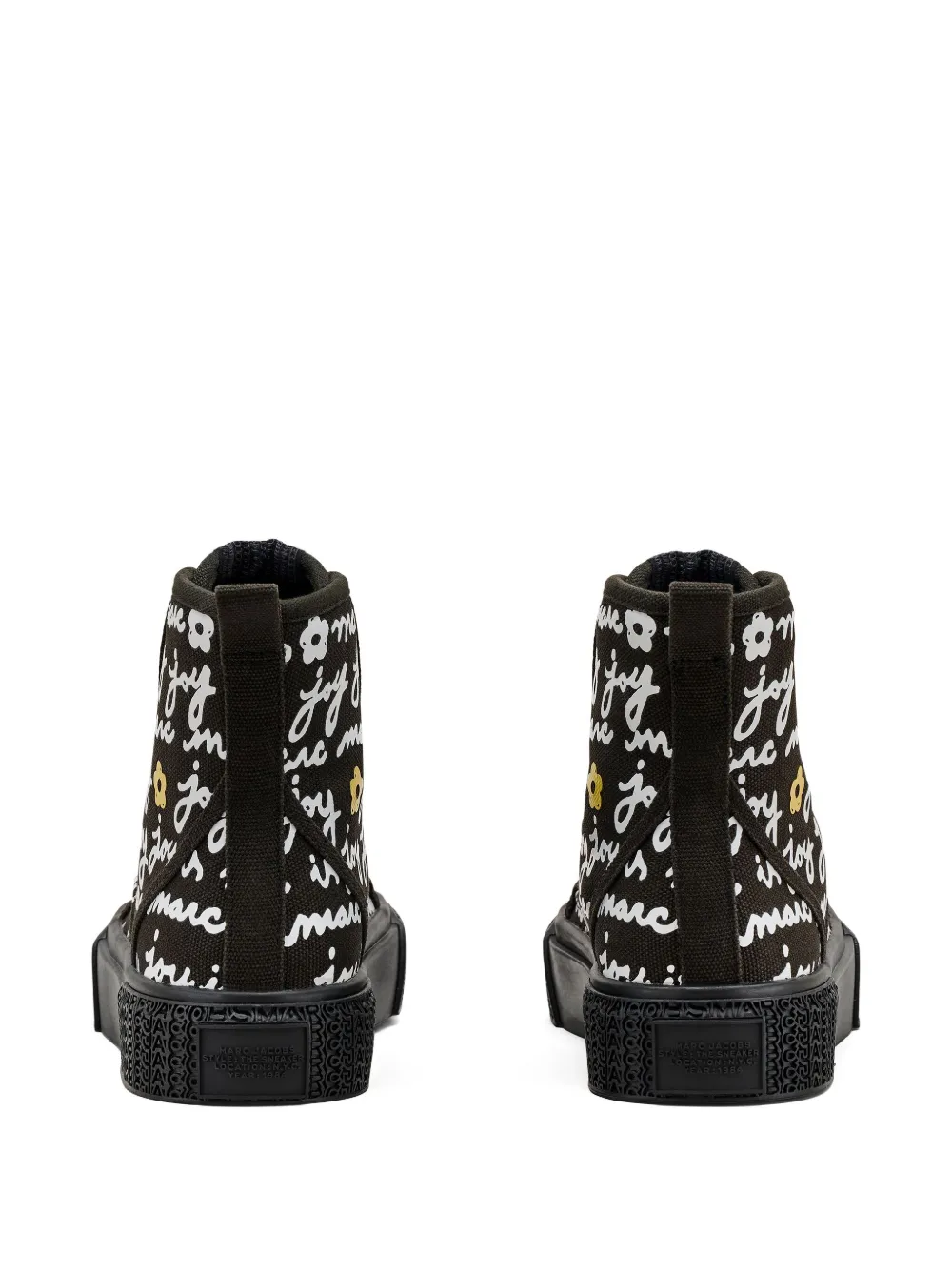 Marc Jacobs The Marc Is Joy high-top canvas sneakers Black