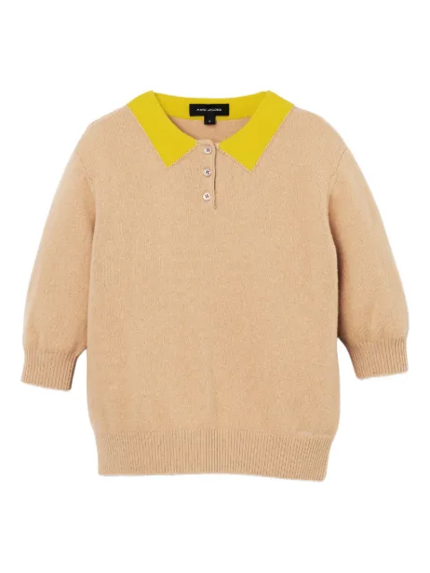 Marc Jacobs contrast-collar wool polo