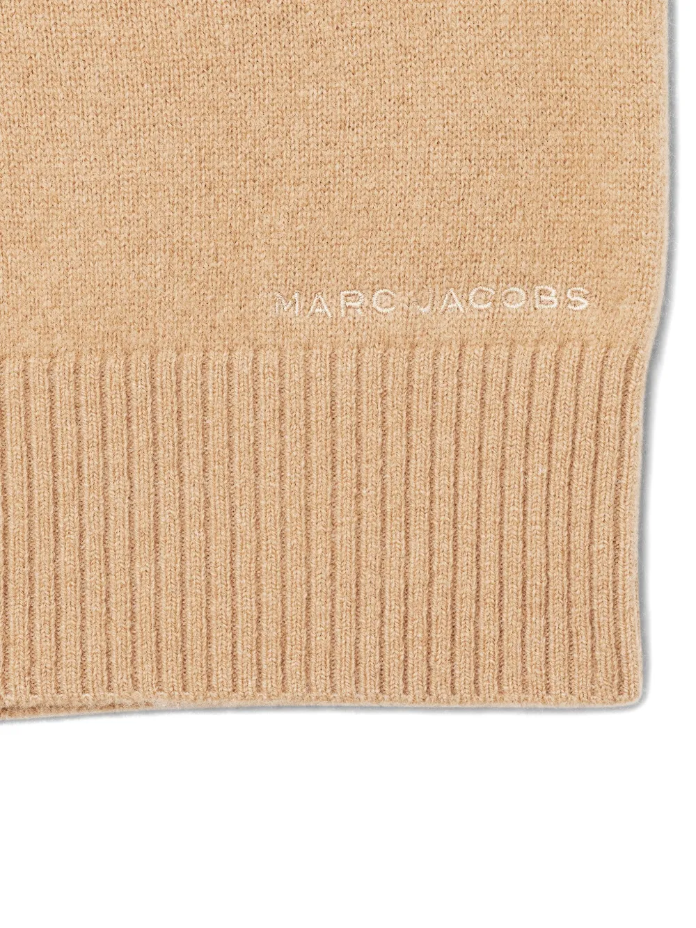 Marc Jacobs Wollen poloshirt met contrasterende kraag Bruin