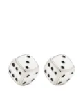 Marc Jacobs X Derrick Adams Dice earrings - Silver