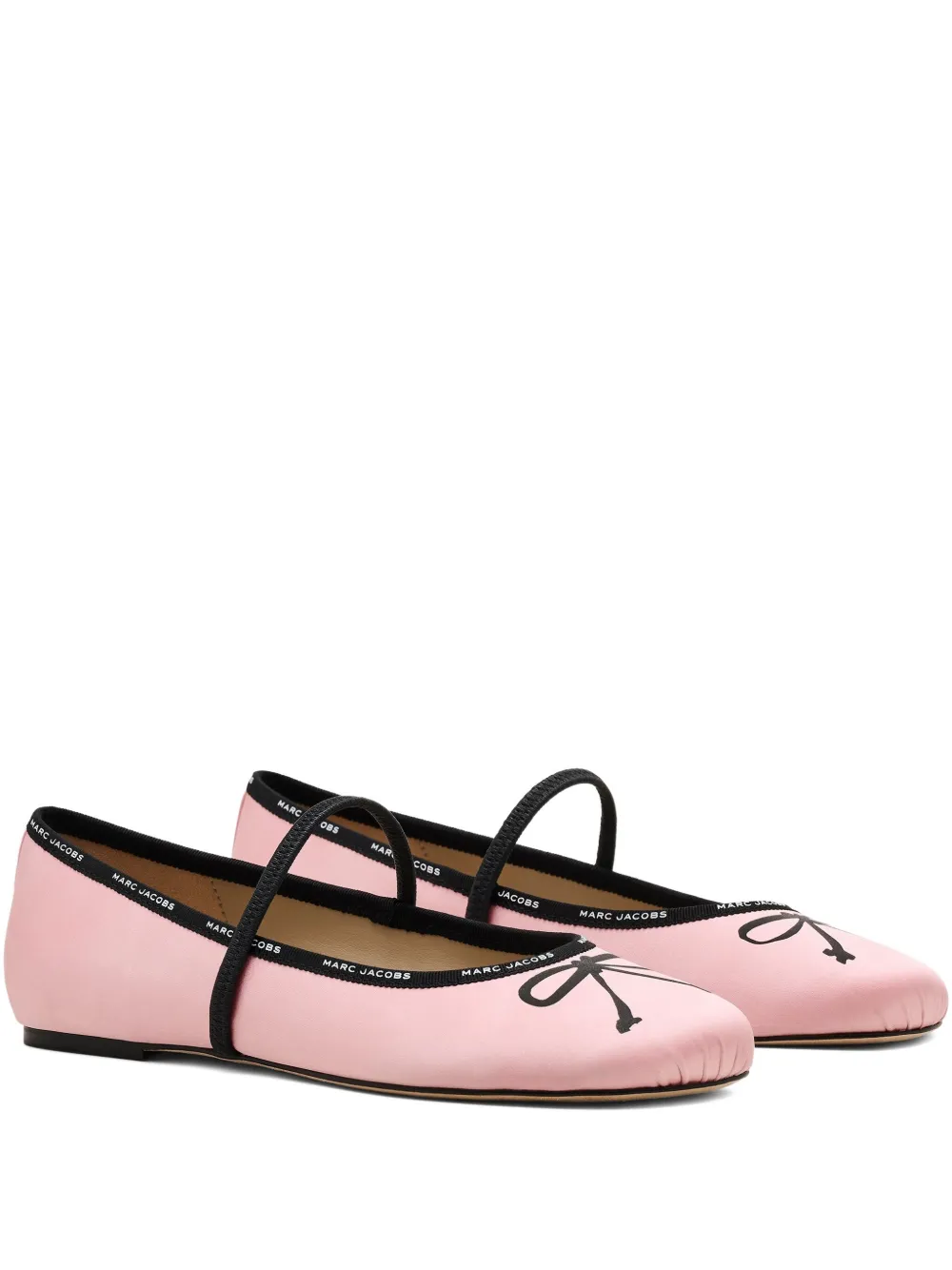 Marc Jacobs Bow-detail Ballet Flats In Pink