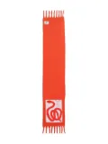 Marc Jacobs snake-print fringed scarf - Orange