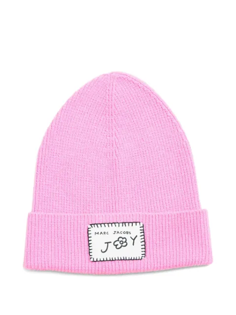 Marc Jacobs logo-patch beanie