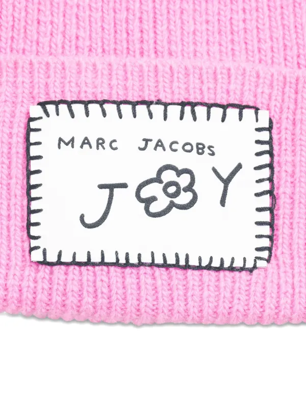Marc Jacobs logo-patch Beanie | Pink | FARFETCH