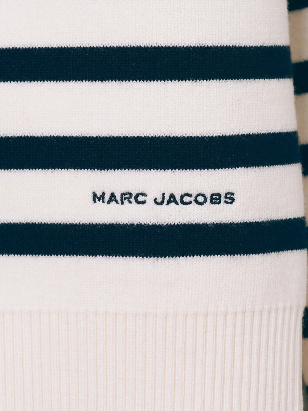Marc Jacobs Breton Stripe Button-detailed Sweater In Multi