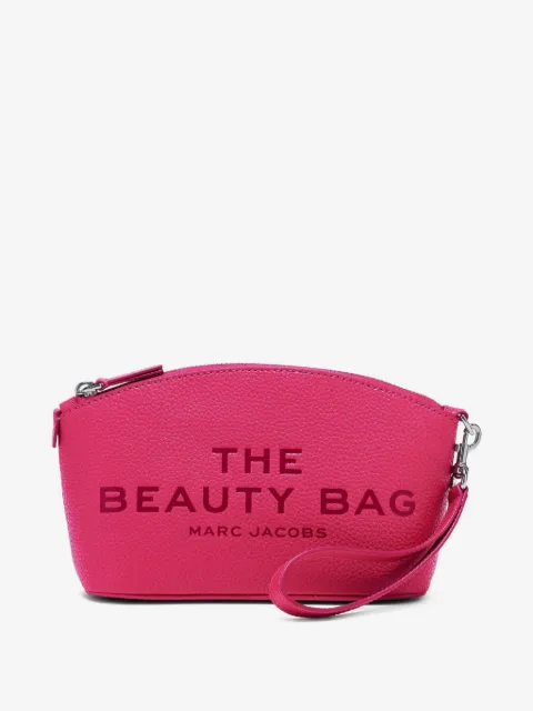 Marc Jacobs embossed logo leather cosmetic bag