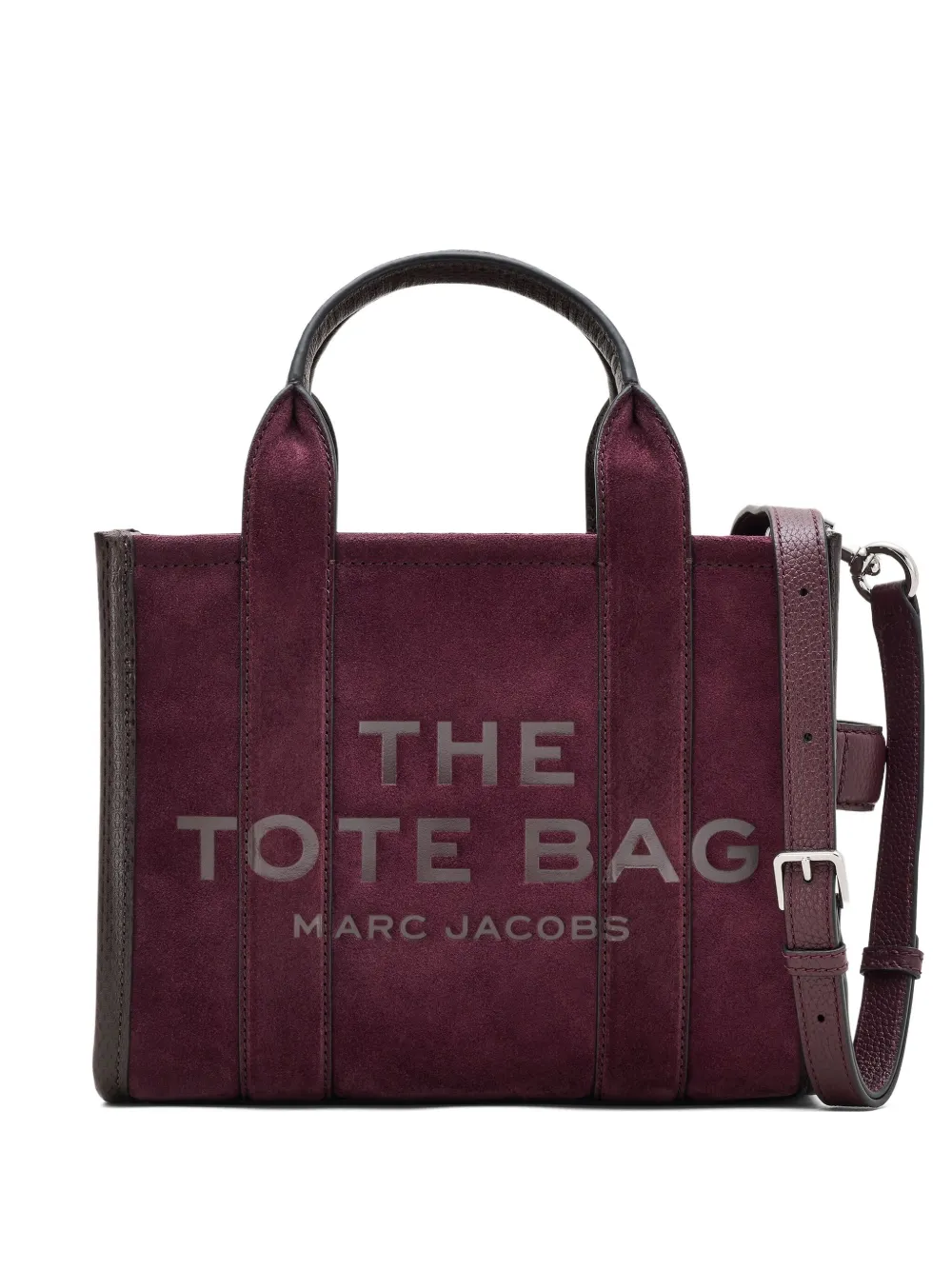 Marc Jacobs Kleine The Suède shopper Paars