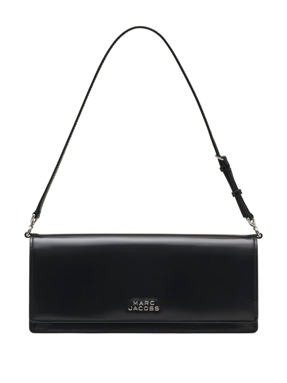 Marc Jacobs The Mirror Leather Shoulder Bag In Black