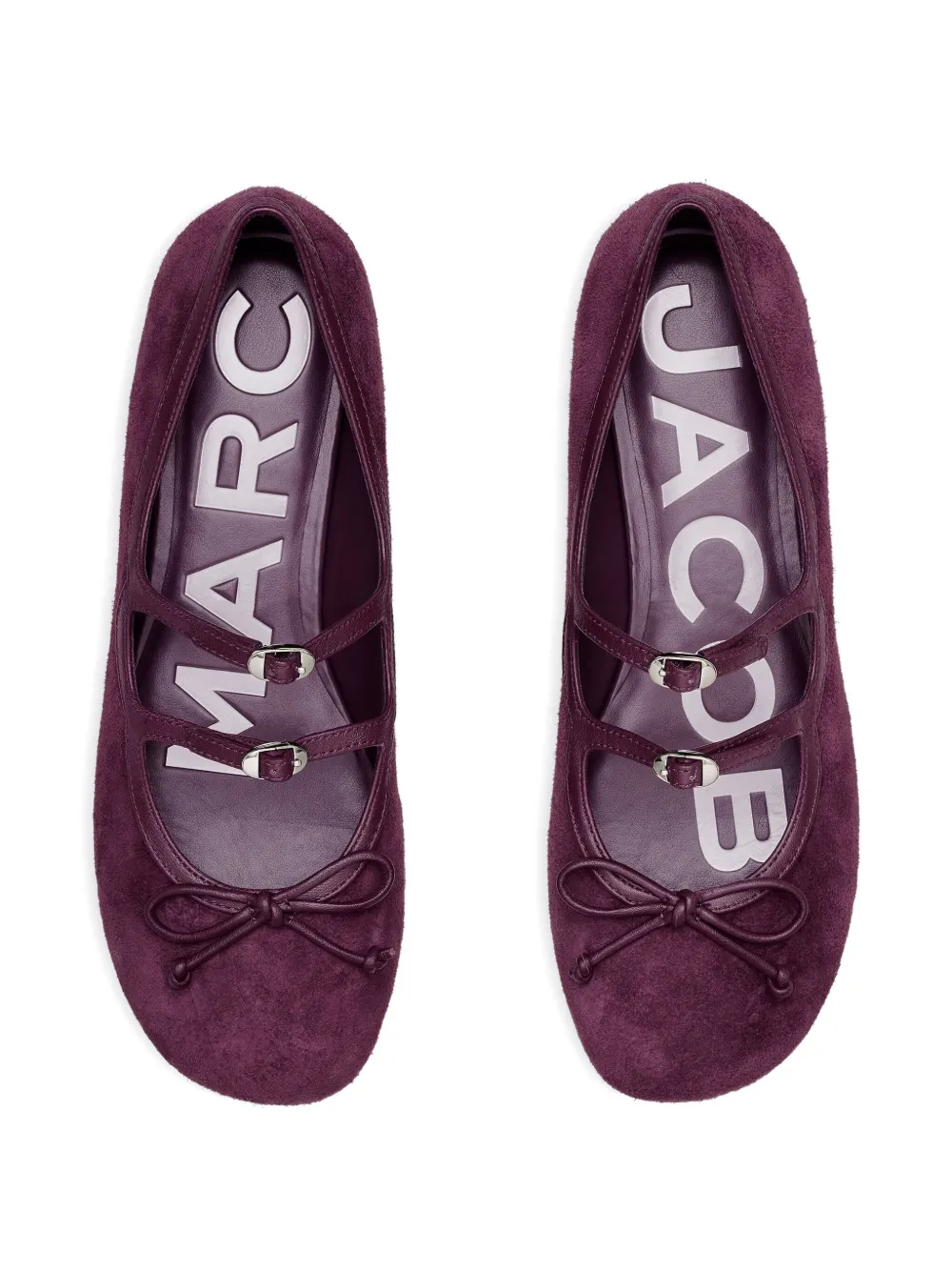 Marc Jacobs bow-detail ballerina flats Paars